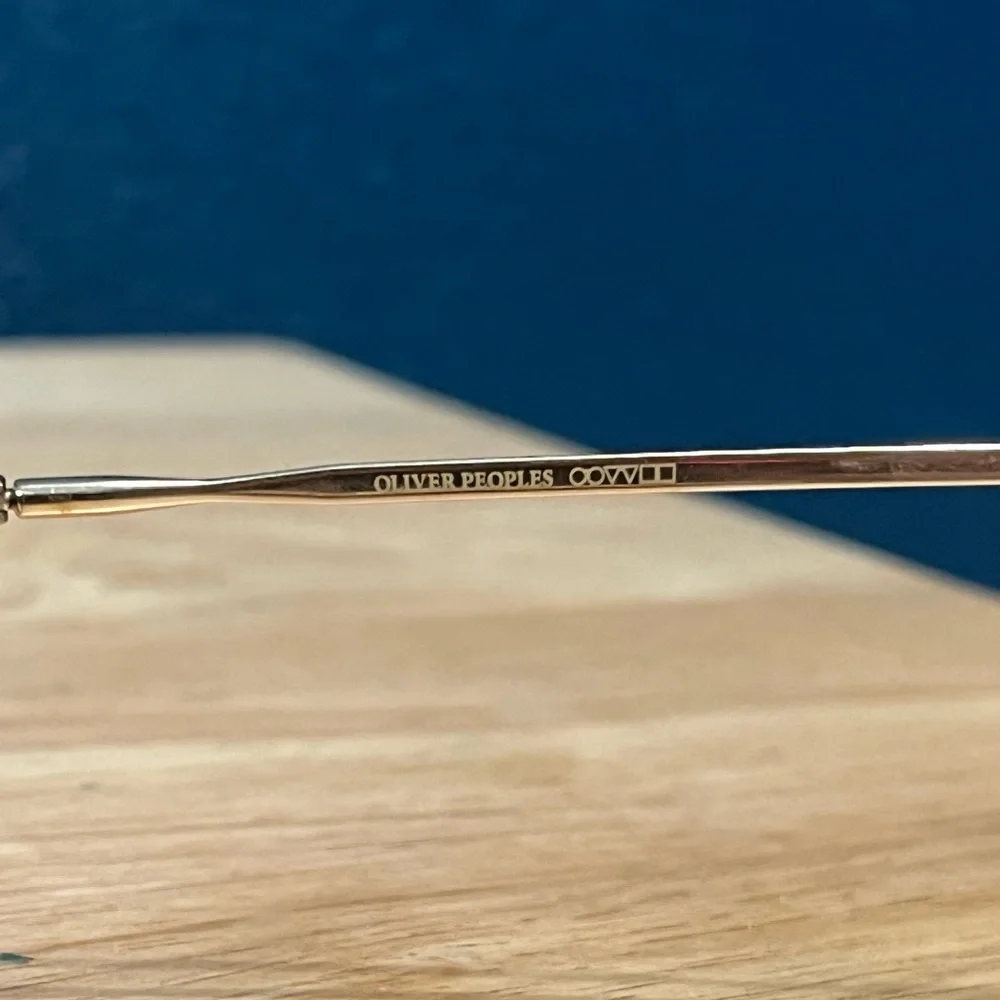 Oliver People’s  Japan Collection - Amandine OV7998 Black Frame Round Eyeglasses - Picture 4 of 4